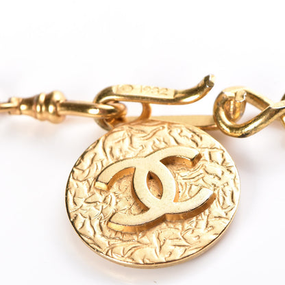 Chanel Metal Chain CC Medallion Belt Gold 4 of 6