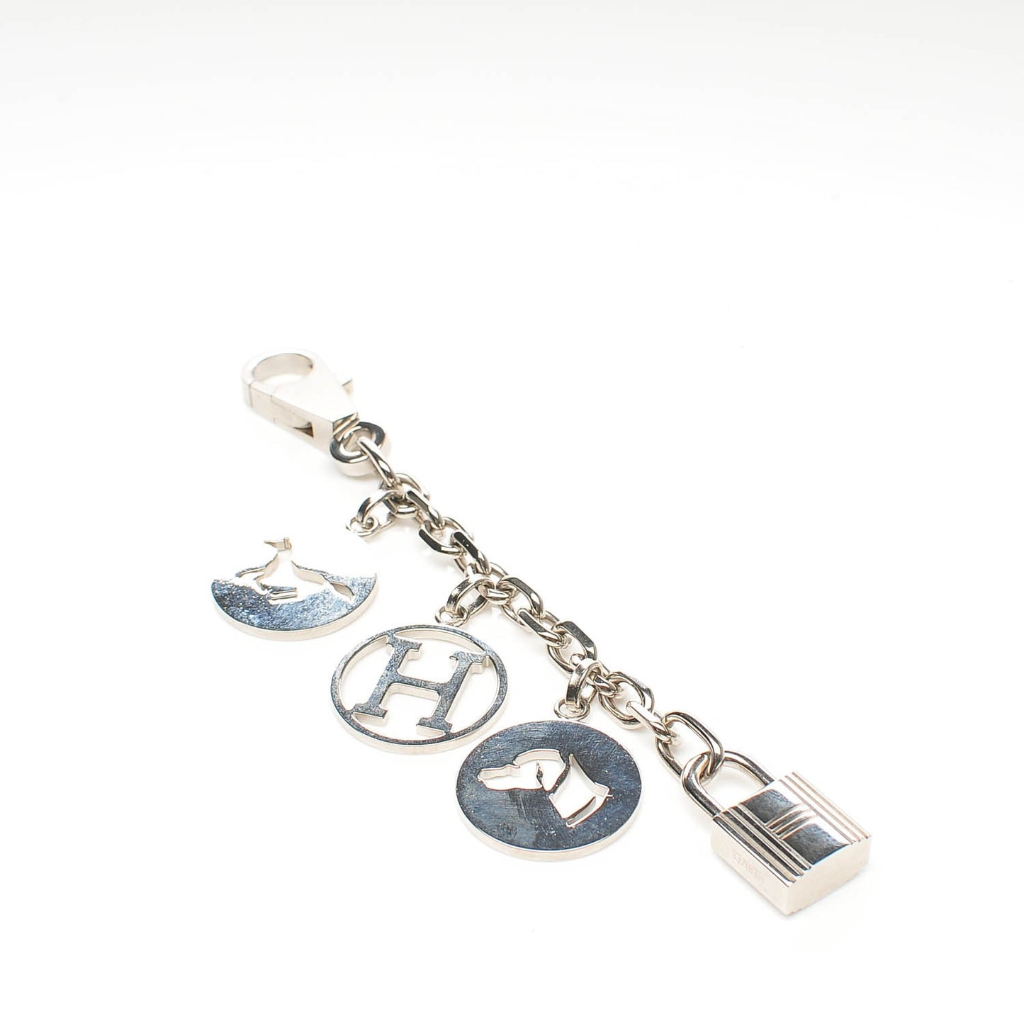 Palladium Breloque Bag Charm Silver
