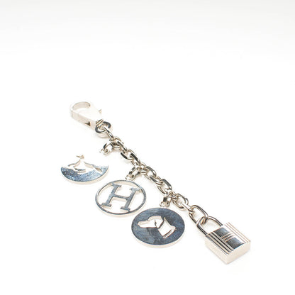 Hermes Palladium Breloque Bag Charm Silver 3 of 8
