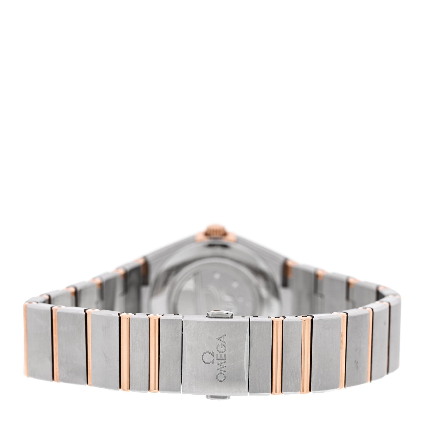 Stainless Steel 18K Yellow Gold Diamond Bezel Mother of Pearl 28mm Constellation Quartz Watch 131.25.28.60.55.002