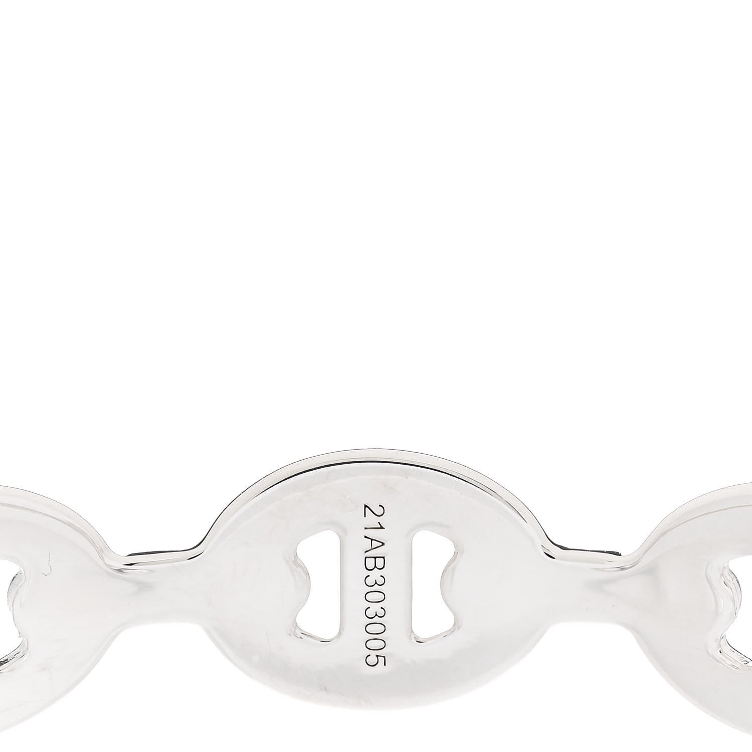 Hermes Sterling Silver MM Chaine d'Ancre Enchainee Cuff Bracelet ST 4 of 5