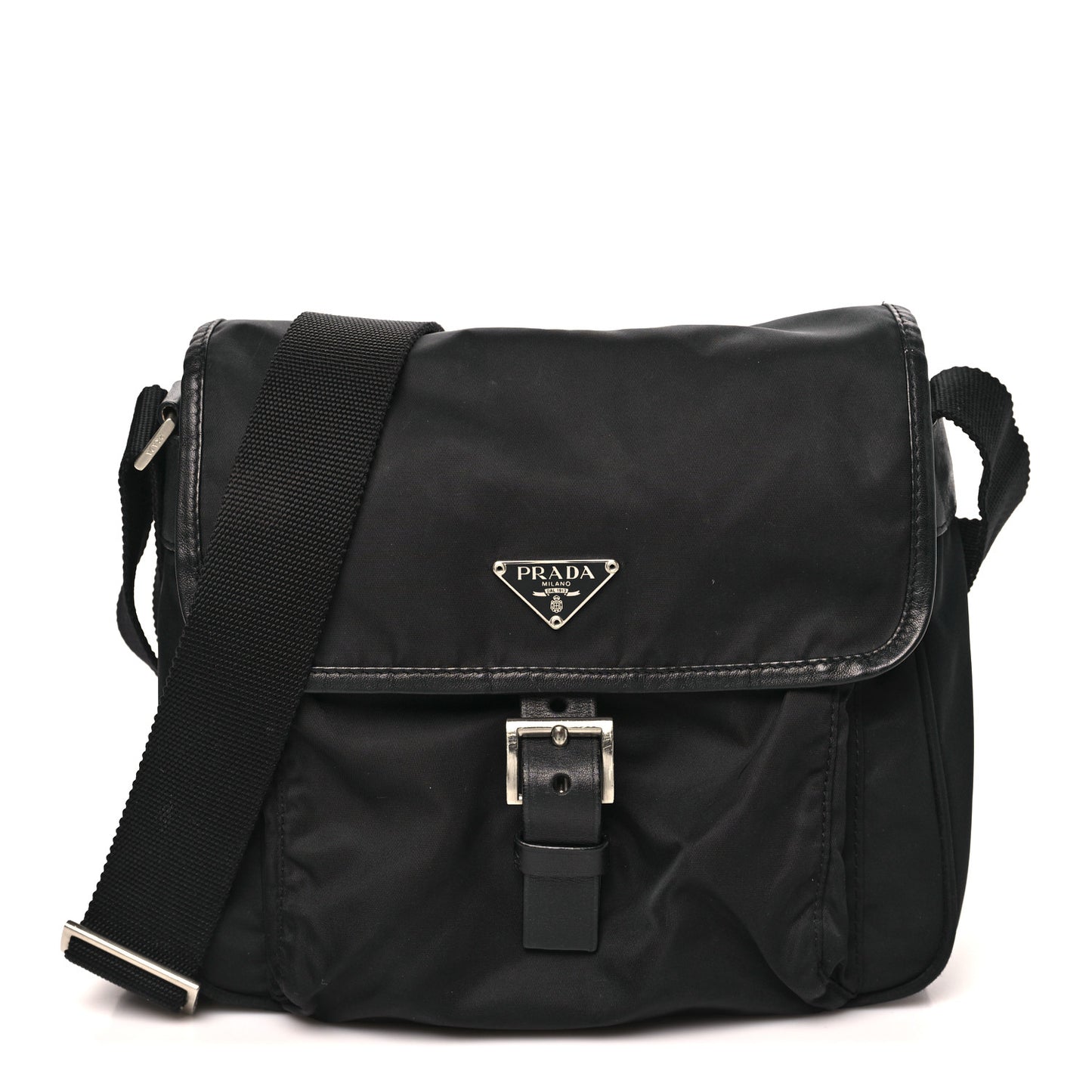 Nylon Vela Messenger Black