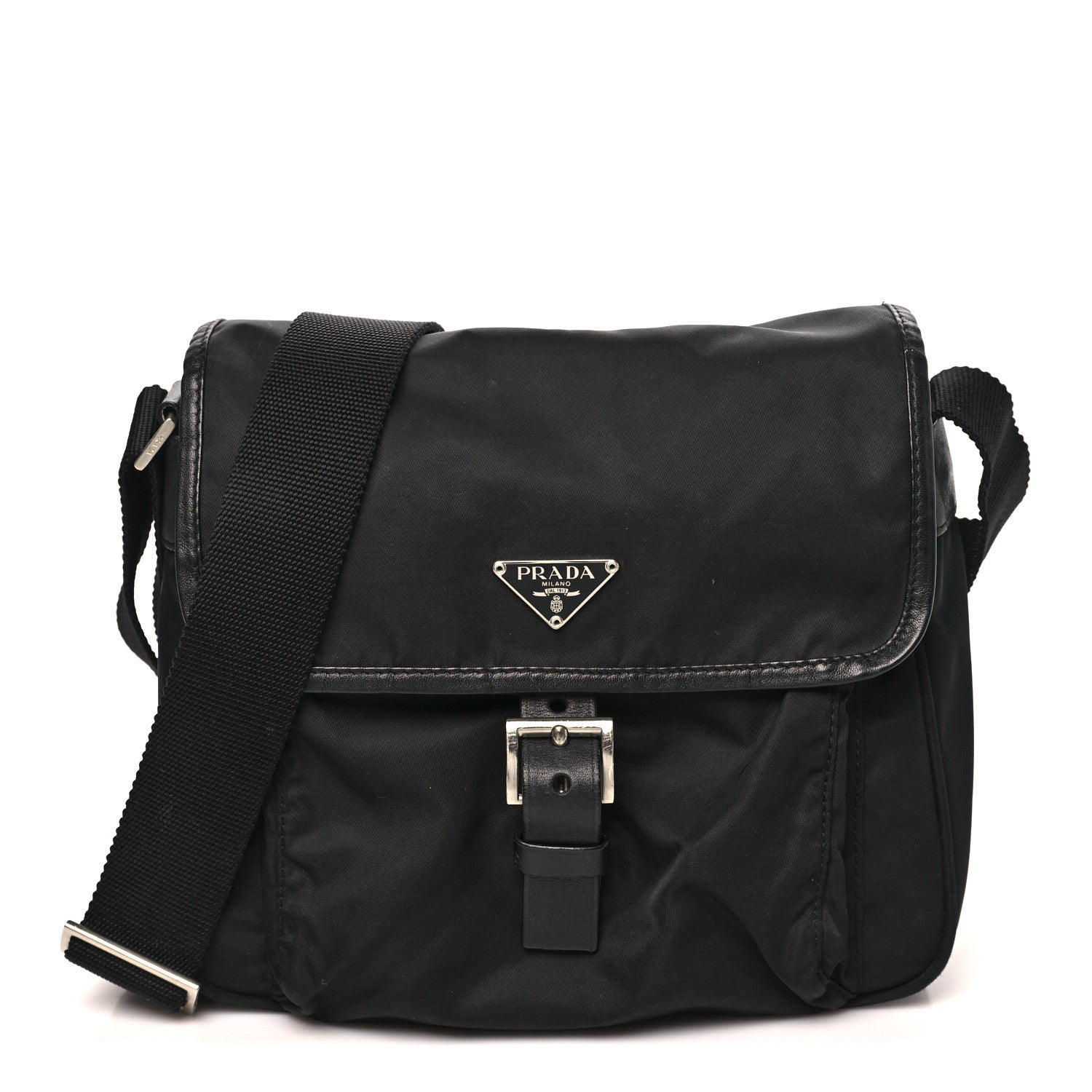 Prada Nylon Vela Messenger Black 1 of 9