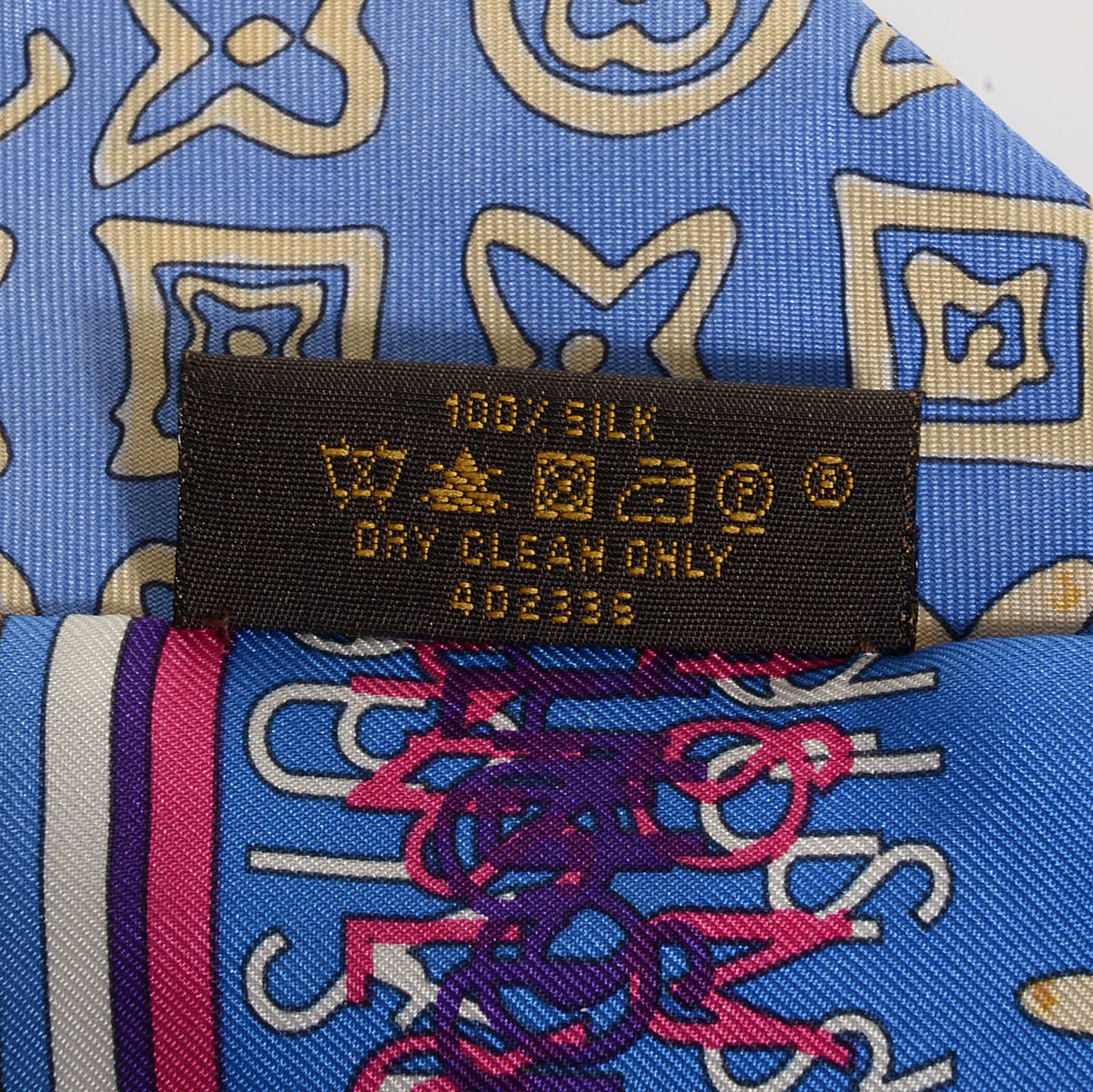 Silk Monogram Map Bandeau
