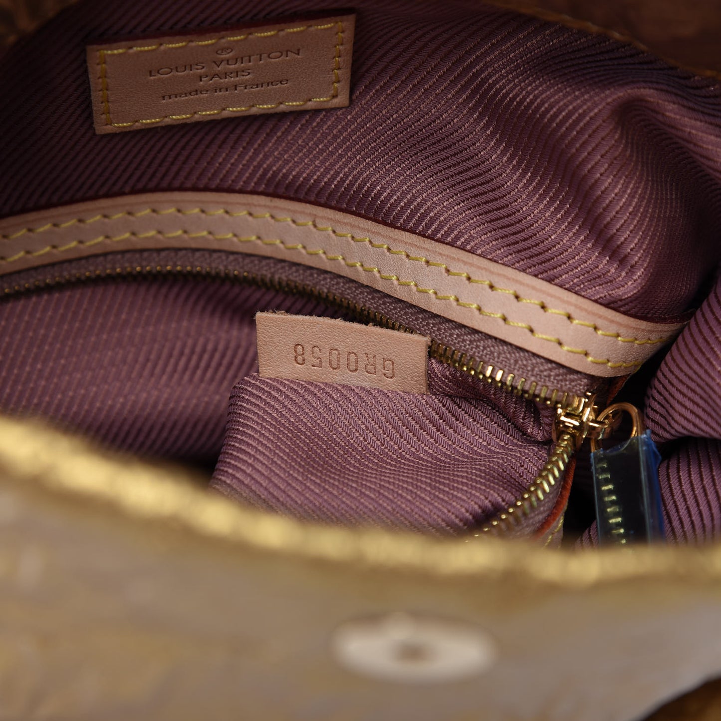 Jacquard Quilted Monogram Limelight Clutch PM Gold