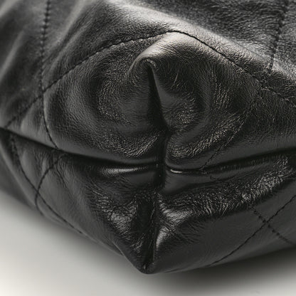 Chanel Shiny Calfskin Quilted Mini Chanel 22 Black 8 of 9