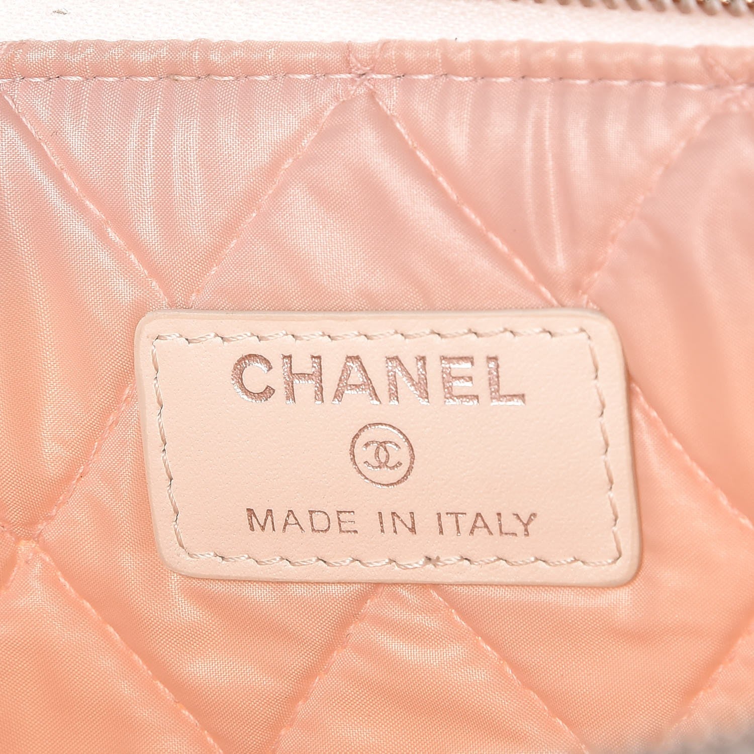 Chanel Canvas Large Coco Cuba Cosmetic Case Yellow Turquoise 8 of 11