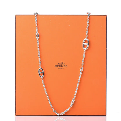 Hermes Sterling Silver Farandole Necklace 6 of 6