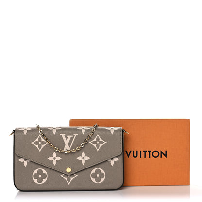 Louis Vuitton Empreinte Monogram Giant Felicie Pochette Tourterelle Creme 11 of 11