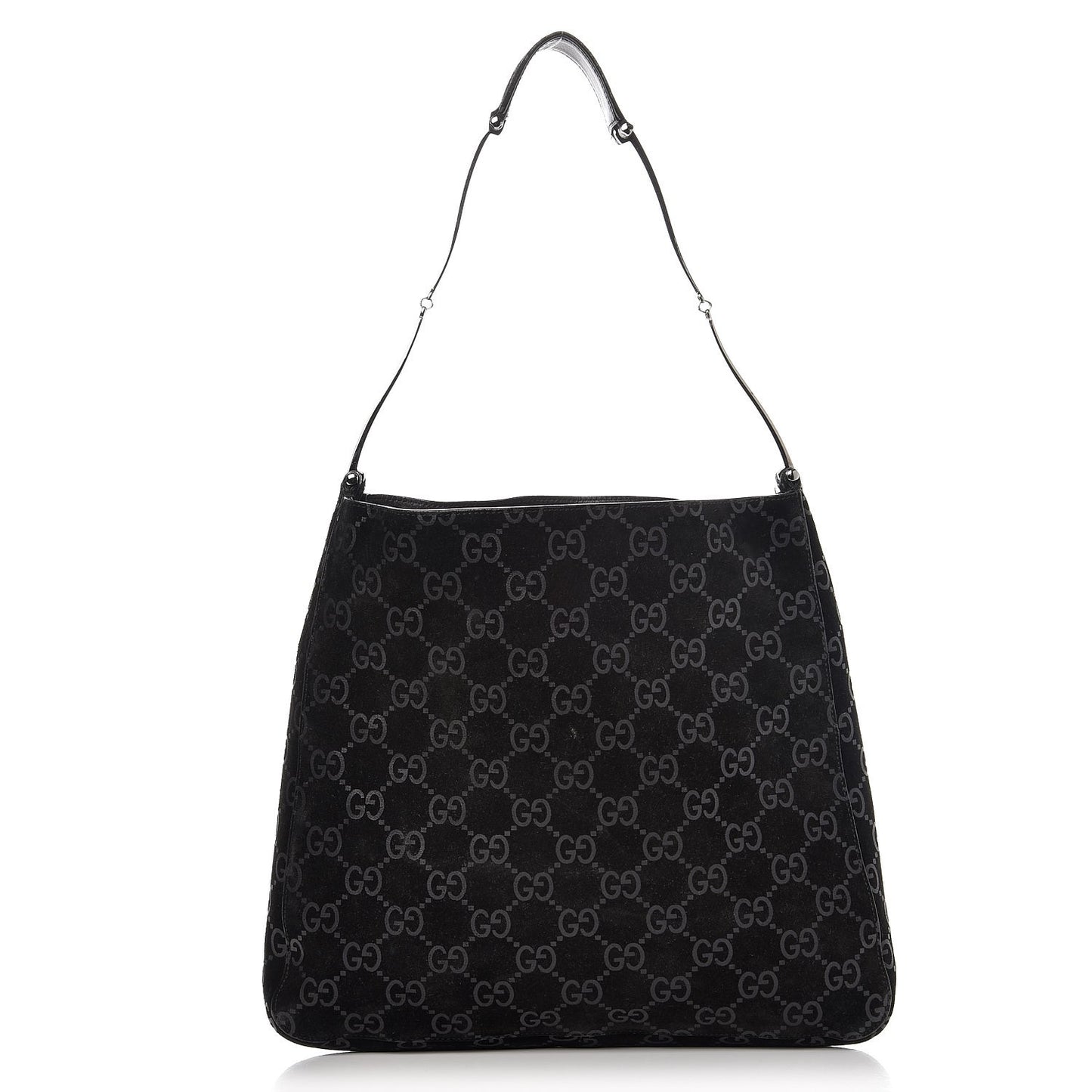 Suede Guccissima Hobo Black