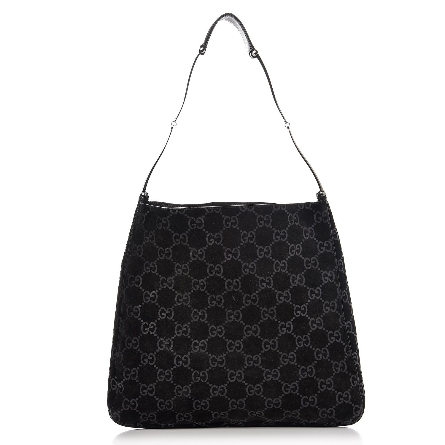 Gucci Suede Guccissima Hobo Black 1 of 11