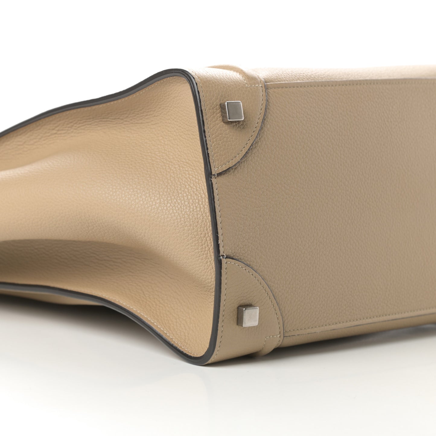 Drummed Calfskin Mini Luggage Dune