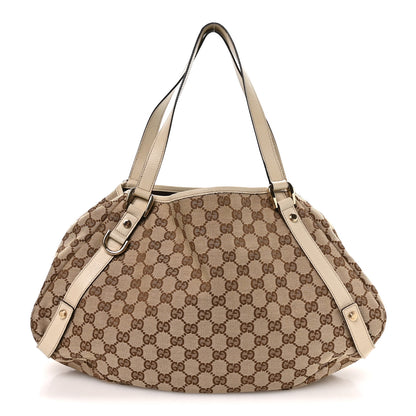Gucci Monogram Medium Abbey Shoulder Bag Off White 1 of 10