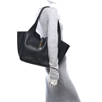 Saint Laurent Grained Deerskin Bea Tote Black 2 of 16