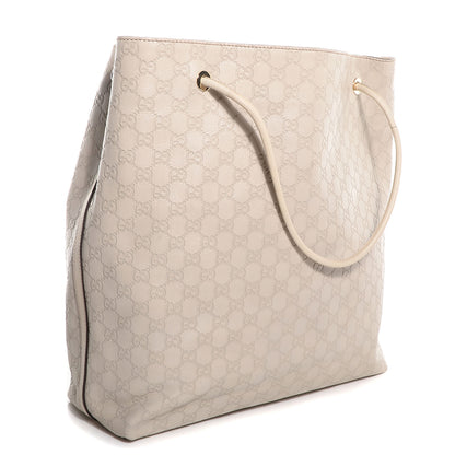 Gucci Guccissima Large Gifford Shopping Tote Off White 3 of 7