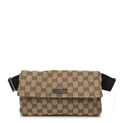 Gucci Monogram Belt Bag Dark Brown 1 of 9