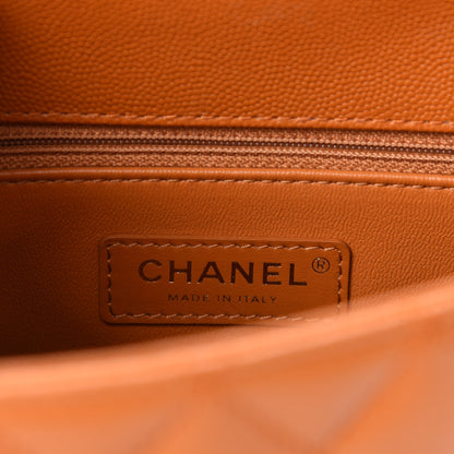 Chanel Caviar Quilted Mini Coco Handle Flap Light Brown 8 of 11
