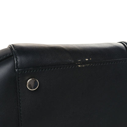 Gucci Calfskin Lady Bamboo Top Handle Bag Black 11 of 11