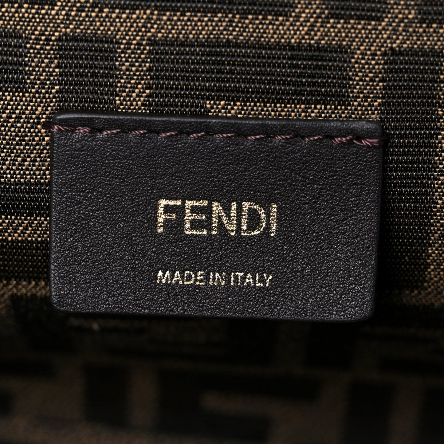 Shiny Nappa Small Fendi First Black