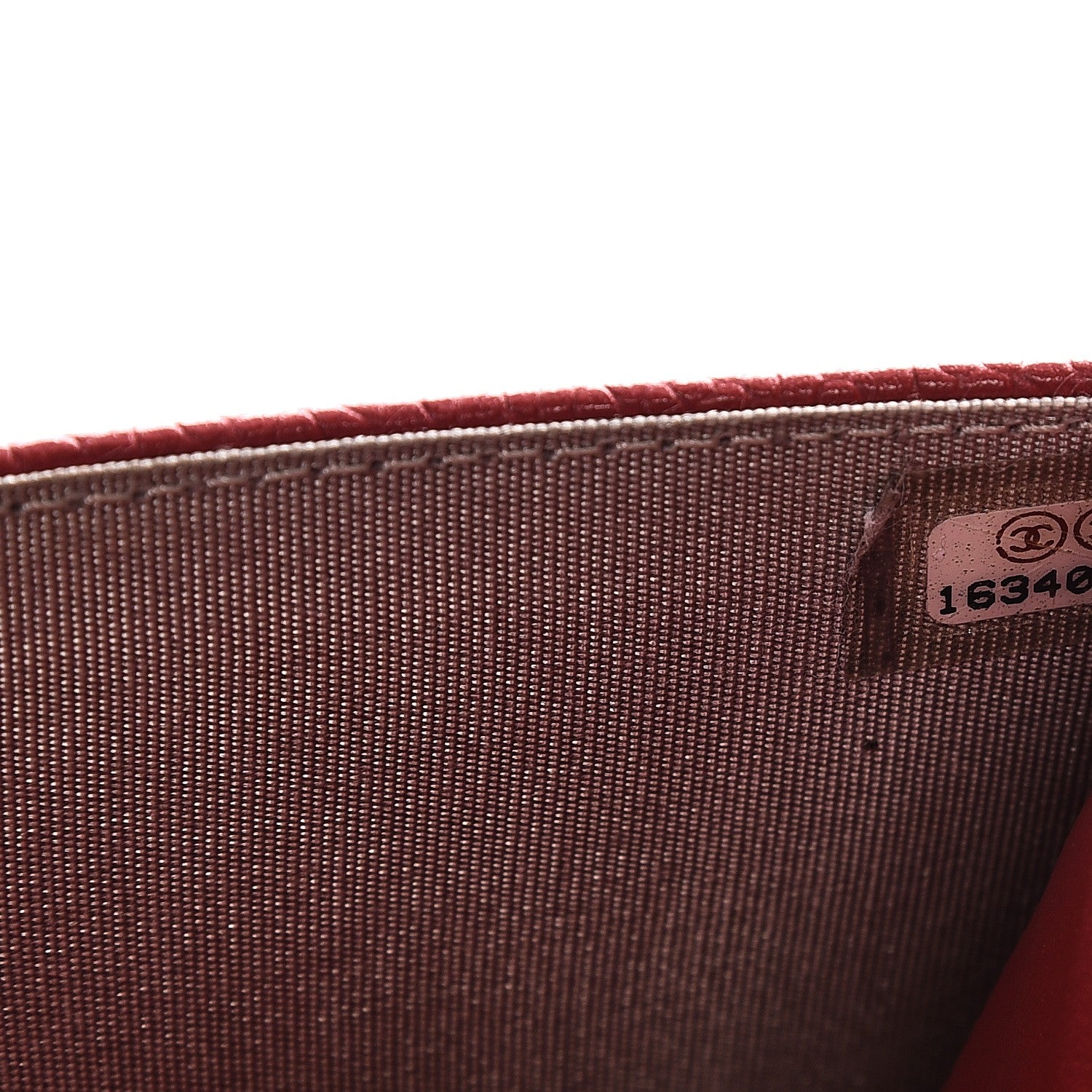 Chanel Caviar Timeless CC Wallet On Chain WOC Red 8 of 11