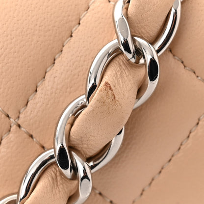 Chanel Lambskin Quilted Small Double Flap Beige 11 of 11