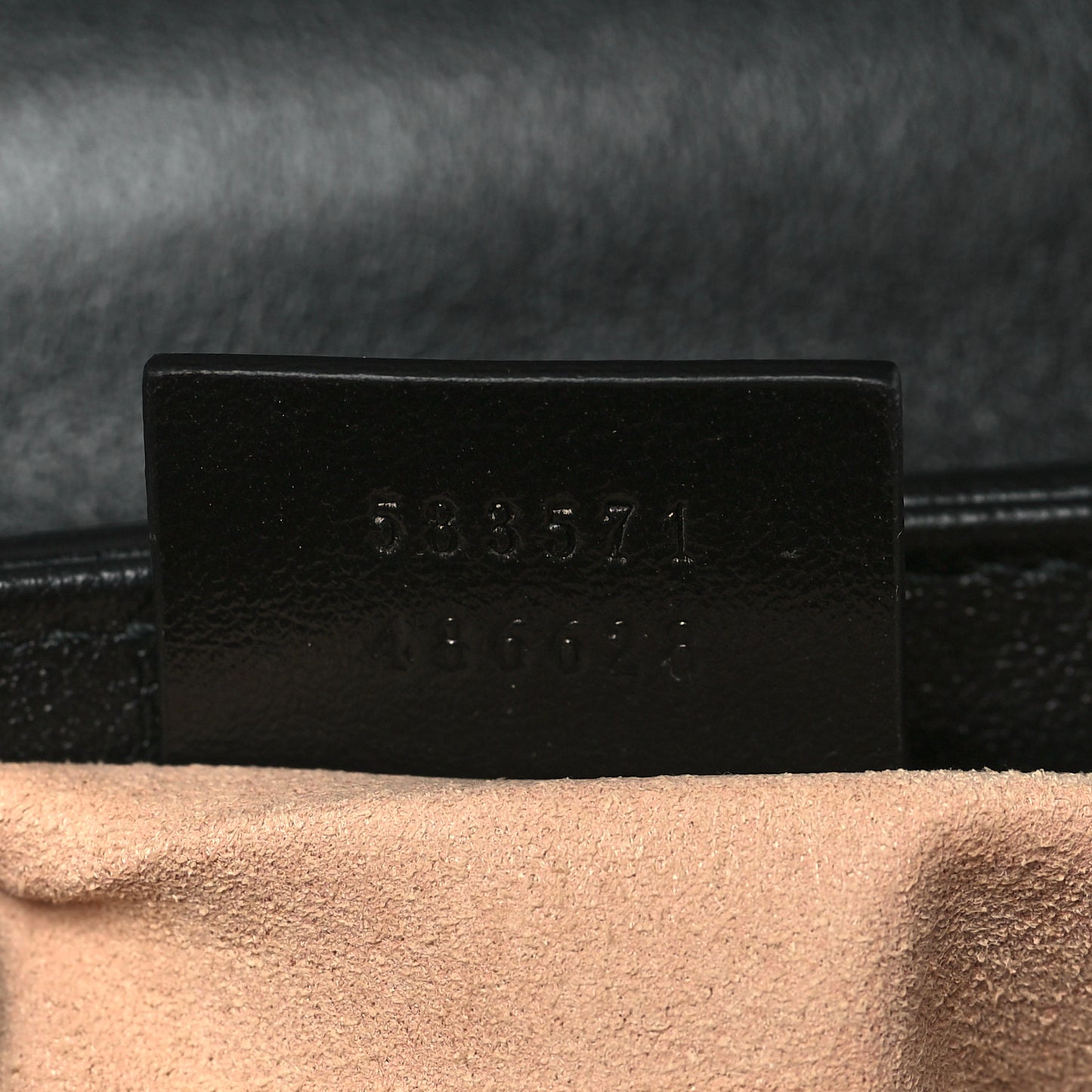 Monogram Azalea Calfskin Matelasse Diagonal Mini GG Marmont Top Handle Shoulder Bag Beige Ebony Black