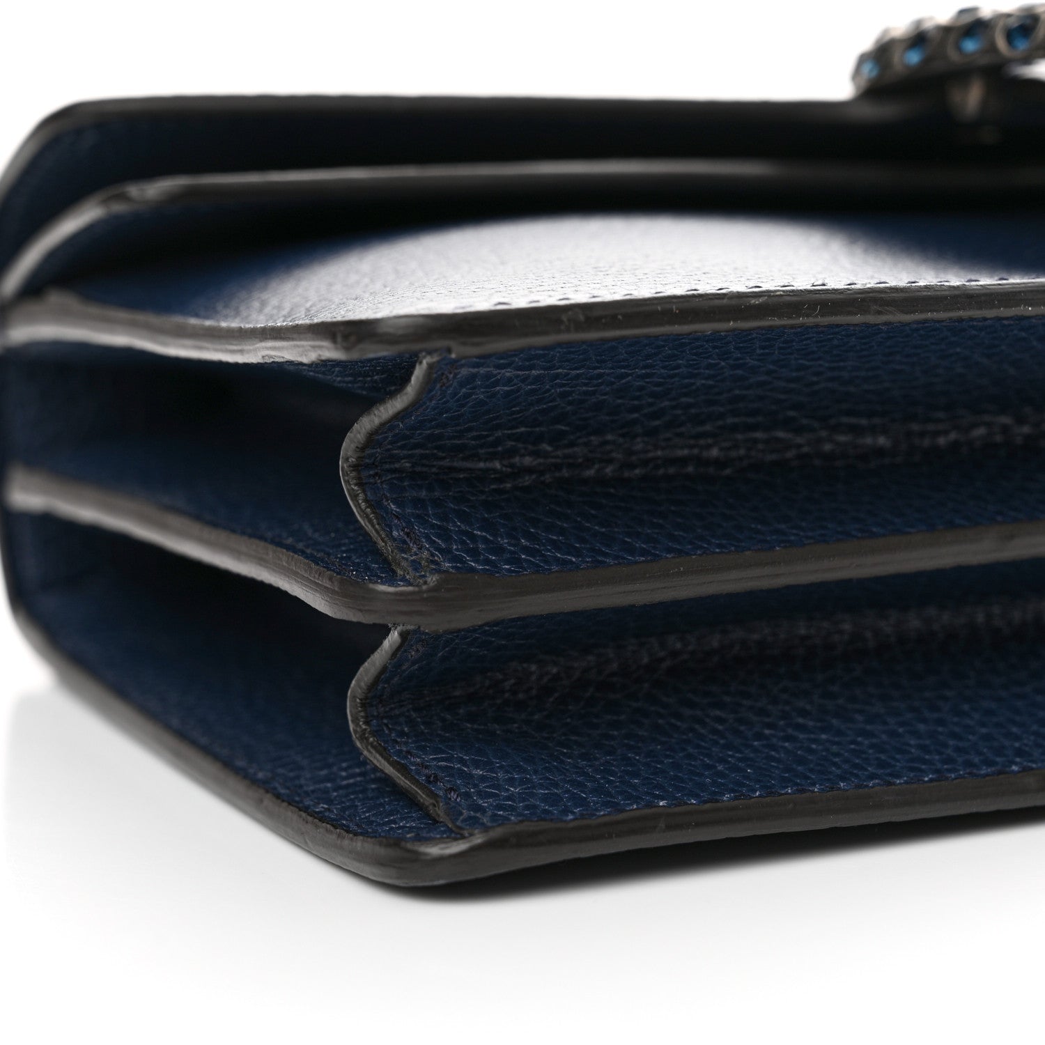 Gucci Dollar Calfskin Crystal Small Dionysus Shoulder Bag Blue Agata Montana Sapphire 9 of 11