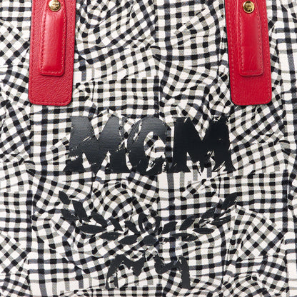 MCM Visetos Medium Liz Reversible Shopper Tote Ruby Red 15 of 20