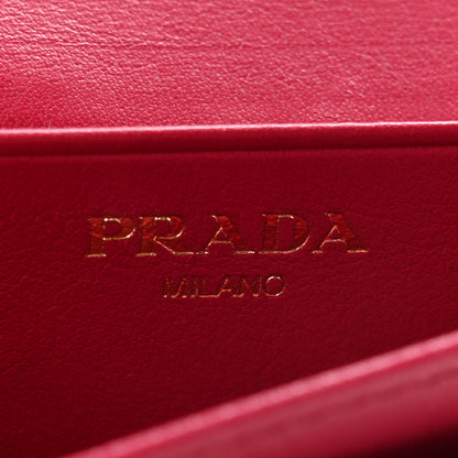 Prada Vitello Move Bi-Fold Card Holder Wallet Ibisco 5 of 10