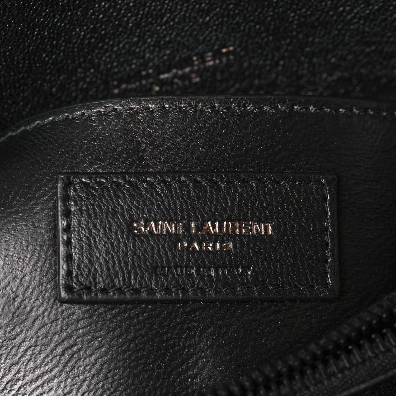 Saint Laurent Sheepskin Matelasse Chevron Monogram Monochrome Medium College Bag Black 6 of 9
