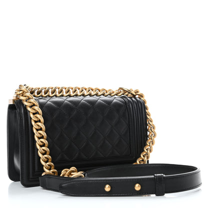 Chanel Calfskin Quilted Small Boy Flap Black 2 of 4