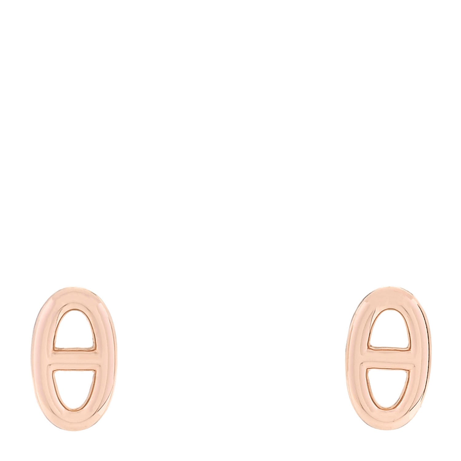 Hermes 18K Rose Gold TPM Farandole Stud Earrings 1 of 5