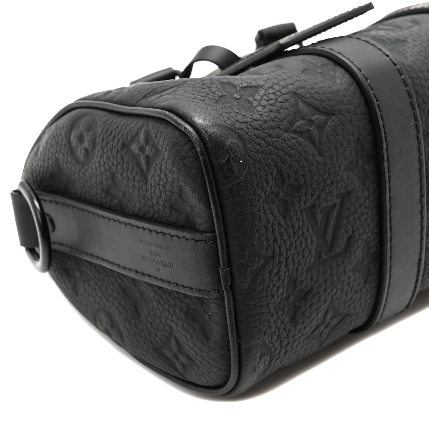 Louis Vuitton Monogram Taurillon Keepall Bandouliere 25 Black 8 of 9