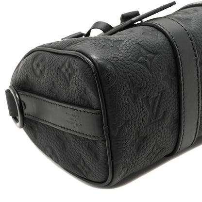 Louis Vuitton Monogram Taurillon Keepall Bandouliere 25 Black 8 of 9