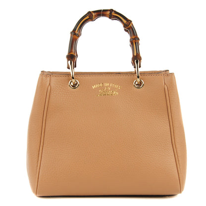 Gucci Cellarius Calfskin Mini Bamboo Shopper Tote Camelia 1 of 7