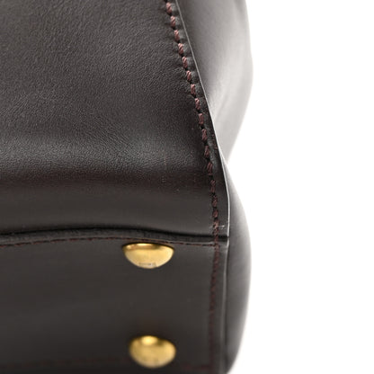 Fendi Vitello Calf Hair Zebra Print Medium Peekaboo Iconic Satchel Black 15 of 20