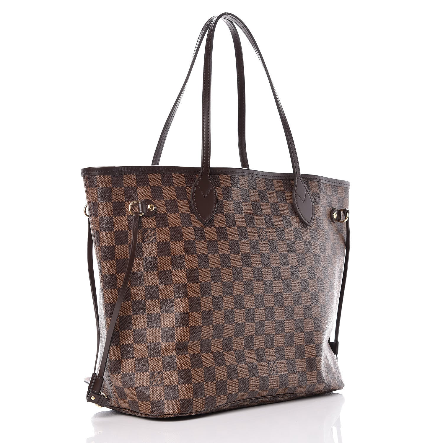 Louis Vuitton Damier Ebene Neo Neverfull MM Rose Ballerine 4 of 14