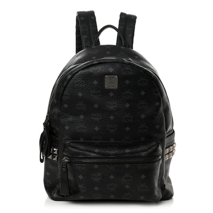 MCM Visetos Large Side Studs Stark Backpack Black 1 of 10