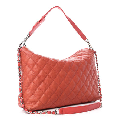 Chanel Caviar Quilted French Riviera Hobo Rouge 3 of 14