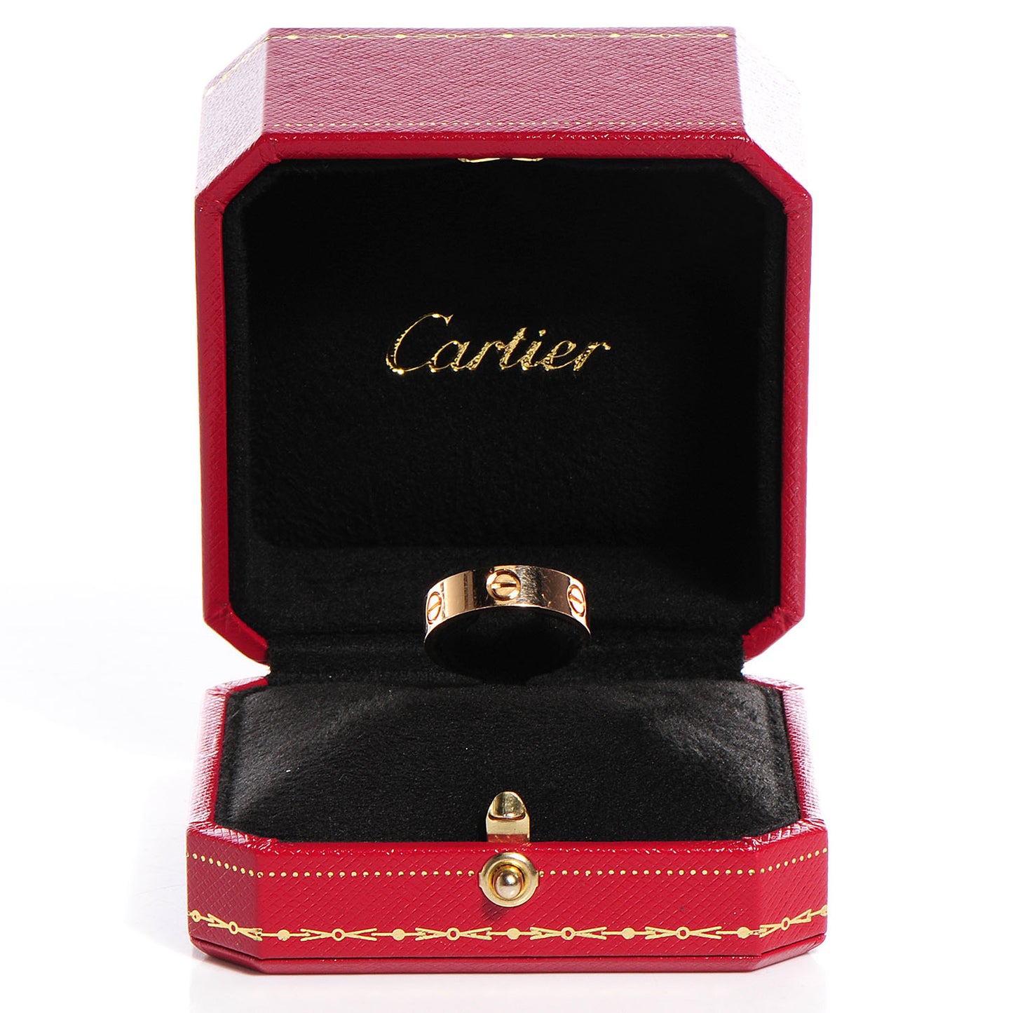 18k Pink Gold 5mm Love Ring 54 6.75