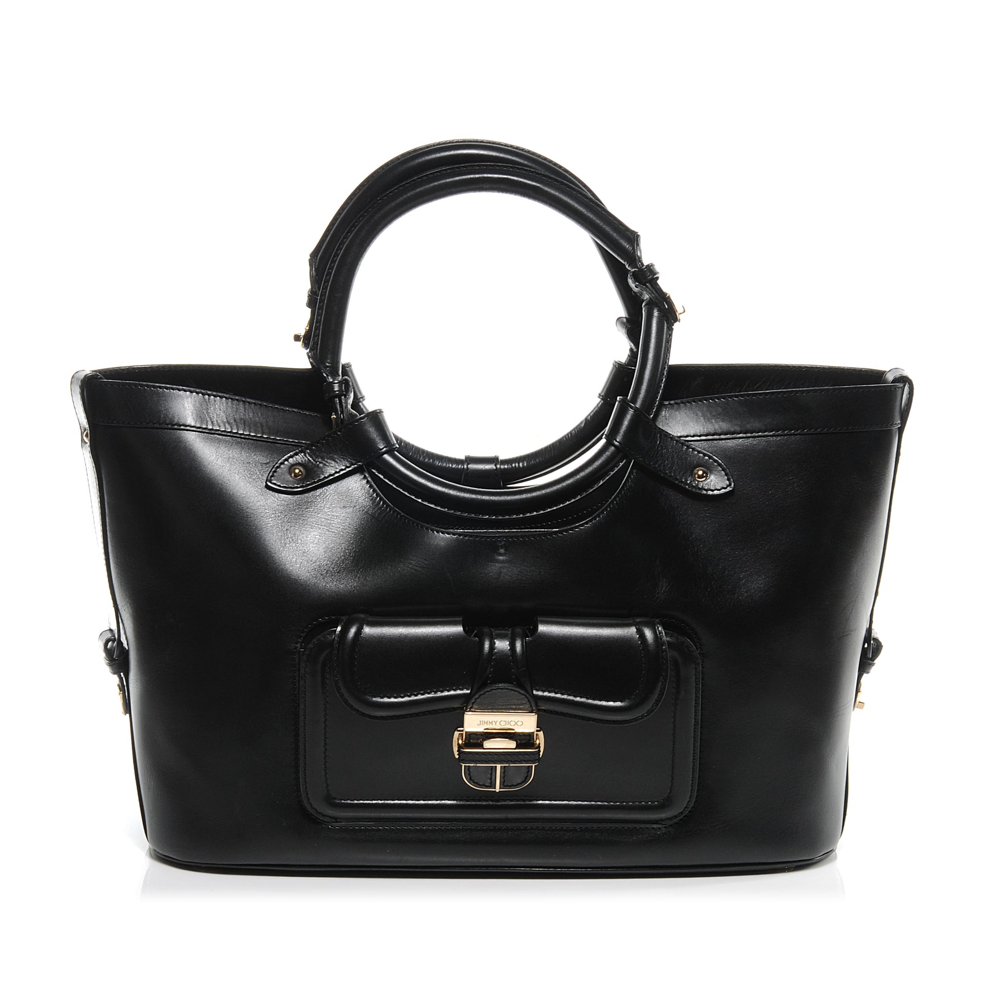 Jimmy Choo Leather Tahula Tote Black 1 of 6