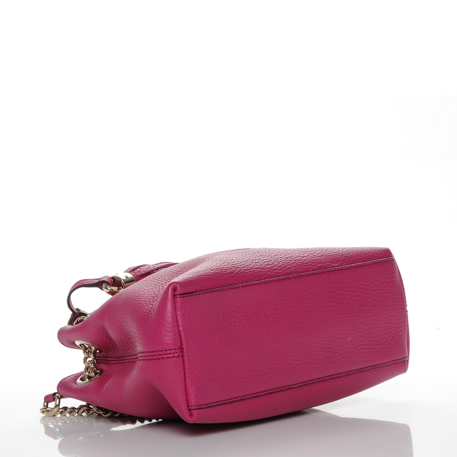 Gucci Cellarius Calfskin Small Soho Chain Shoulder Bag Bright Bouganville 4 of 6
