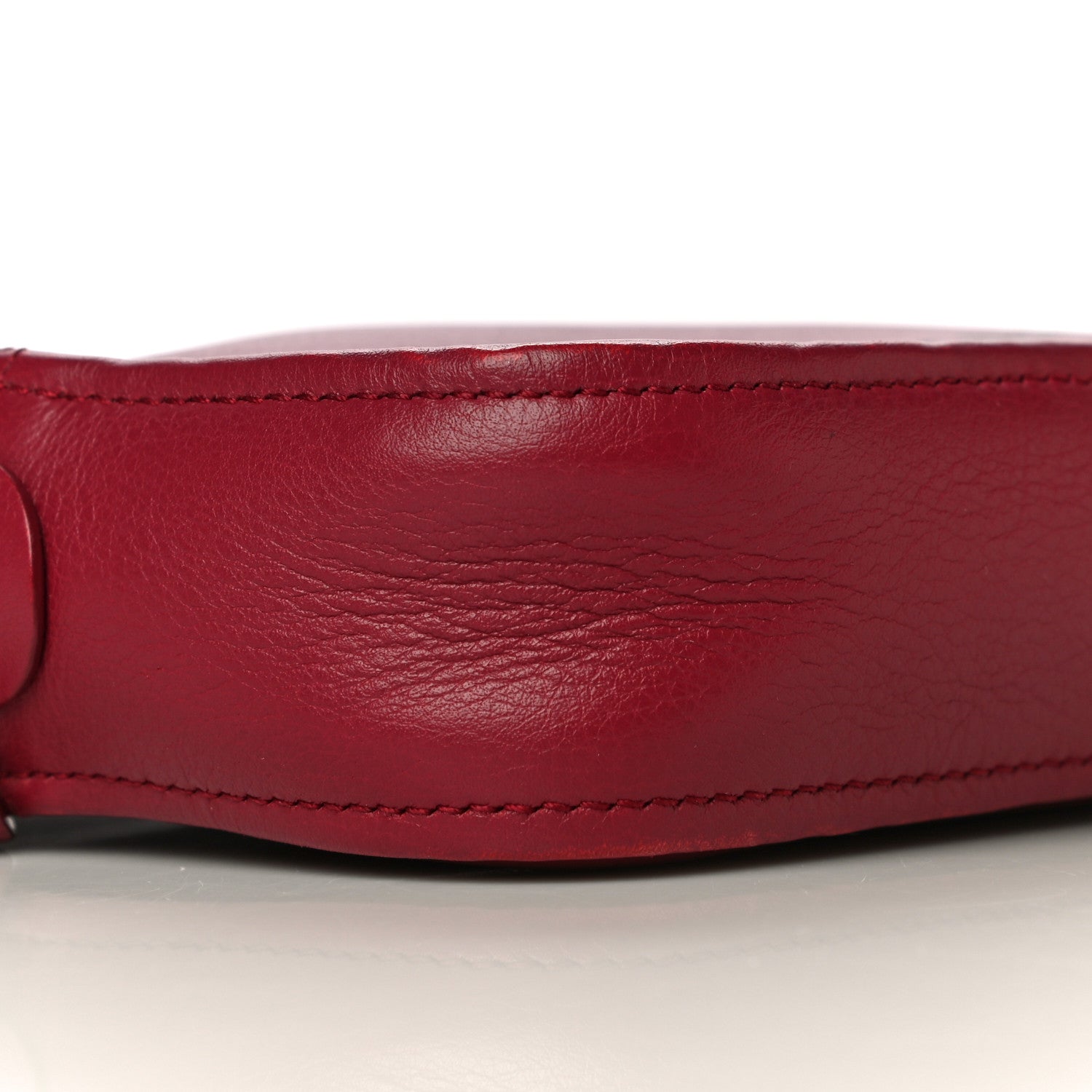 Balenciaga Shiny Day Calfskin M Triangle Pouch Rouge Grenat 12 of 13