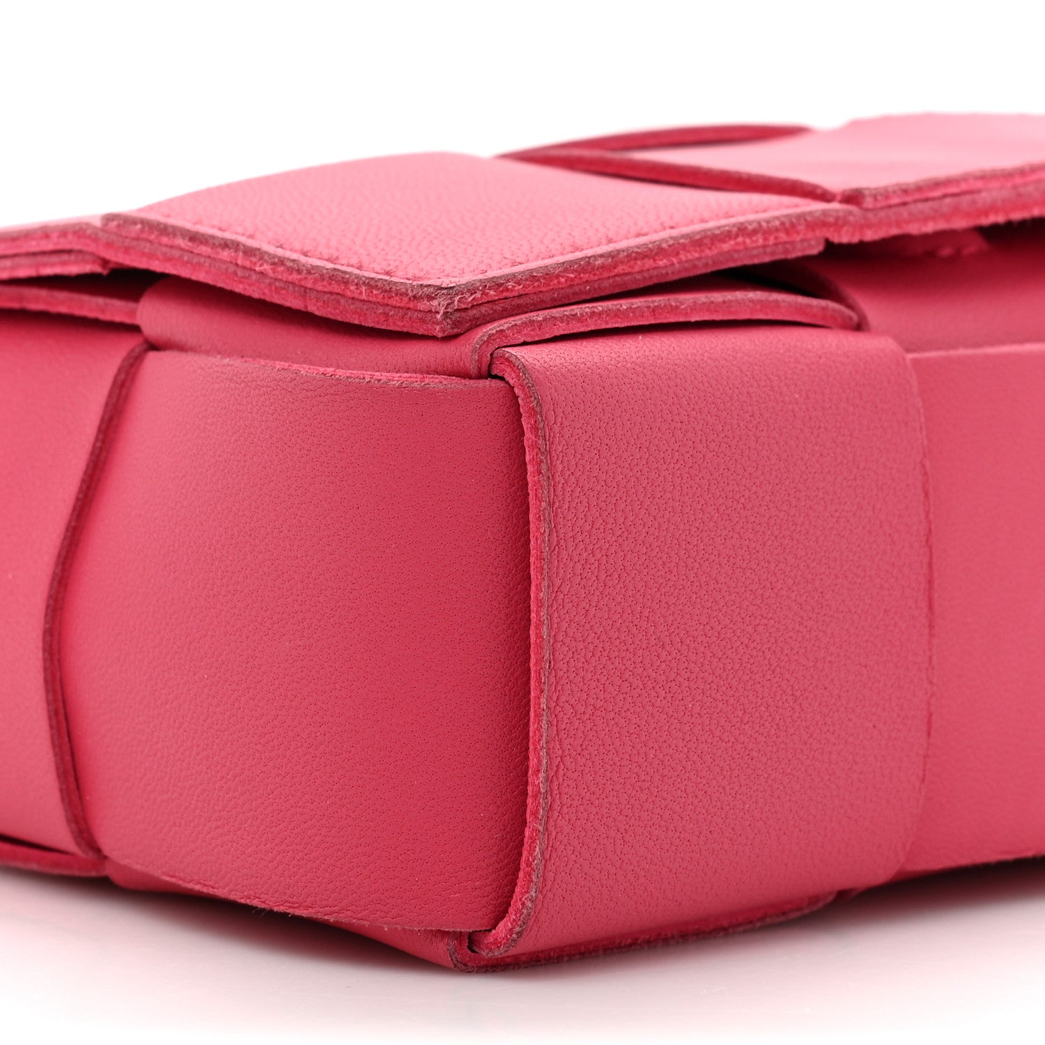 Bottega Veneta Lambskin Maxi Intrecciato Extra Mini Cassette Crossbody Bag Bon Bon 8 of 12