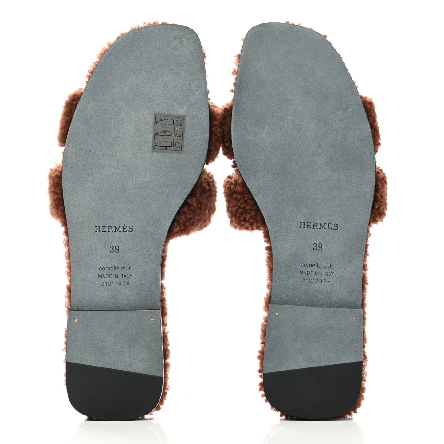 Woolskin Oran Sandals 39 Cognac