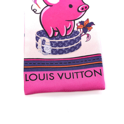 Louis Vuitton Silk Monogram Superstition Bandeau Rose 3 of 4