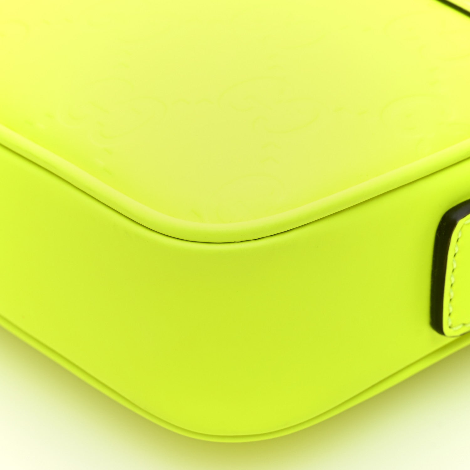 Gucci Rubber Effect Monogram GG Crossbody Bag Fluorescent Yellow 9 of 9