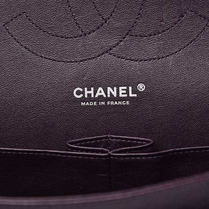 Chanel Caviar Quilted Jumbo Double Flap Dark Purple 6 of 17