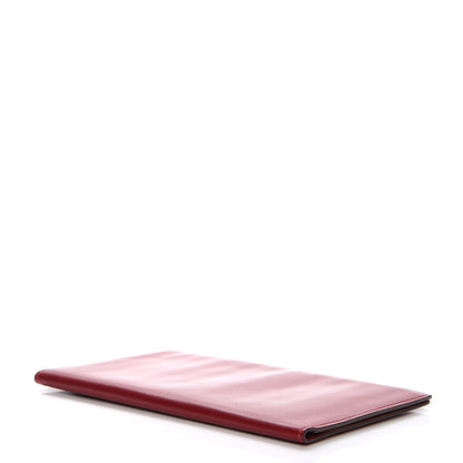 Hermes Box MC2 Fleming Checkbook Holder Wallet Rouge H 4 of 9