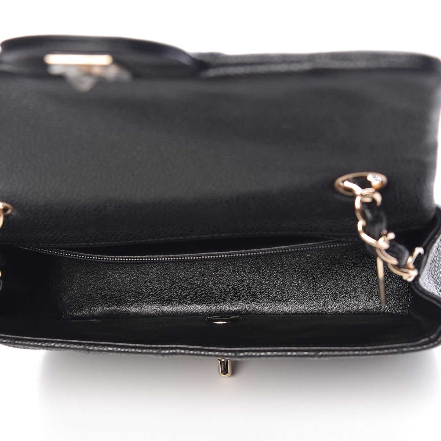 Caviar Quilted Mini Rectangular Flap Black